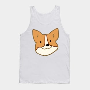 Cute Corgi face art Tank Top